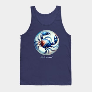 Oceanic Cancer Zodiac Sign Tank Top